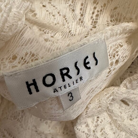 Horses Atelier - high-collar lace blouse (rare) - Picture 4 of 4